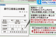【悲報】阿武町役場、この振込依頼書にめくら判をぺったんして通していた