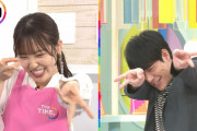 すさまじい反応速度！櫻坂46松田里奈、麒麟・川島さんと番組をまたいだ奇跡のギャルピース共演が実現【THE TIME,】