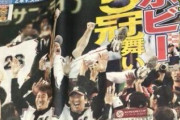 ロッテが優勝した時の翌日のスポーツ新聞の一面予想…