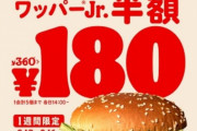 【悲報】バーガーキングに響く怒声！「ワッパージュニアはまだか！！」今日から半額に客が殺到ｗｗｗｗｗｗ