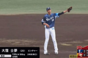 西武大窪、緊急登板で5回ノーヒットピッチング！