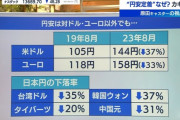 【悲報】日本円、ガチで逝く