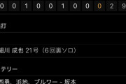 中日9安打1本塁打　阪神8安打0本塁打