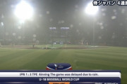 降雨コールド負け U-18日本VS台湾の試合感想