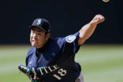 菊池雄星さん、平均95.5マイル(153.6km)でうっかりMLB先発最速左腕になってしまう