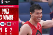 【NBA】ラプターズ・渡辺雄太がキャリアハイ２１得点マーク　カナダで「Yuta」が７万件以上ツイート　チームも連勝