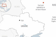 海外「ロシアの空軍基地でまた爆発。同基地に今月ニ回目。爆発動画があるが撃墜時の破片で死者が出たと主張」