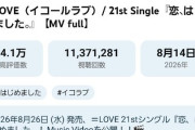 【工作か？】イコラブ最新曲MVの高評価数がスパム判定され10万から4.1万に減らされ激減していたもよう