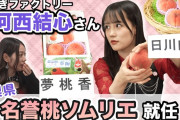 【朗報】名誉桃ソムリエ・河西結心、激怒「ぶどうはブランドごとに陳列されているのに、桃は桃としか記載されていない」