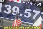 【悲報】ドル円140円へ