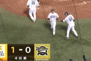 【ソフトバンク対オリックス17回戦】ソフトバンク・栗原、オリックス・山下から第15号先制ソロホームラン！！！！！！！！！！！！！！！