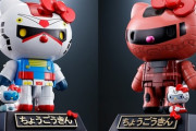 キティちゃんが超合金でガンダム、シャアザクとコラボ！