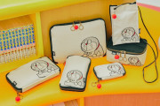 “ひきだし”から出てくる「ドラえもん」がレトロ可愛い！モノトーン調のポーチ6種が登場