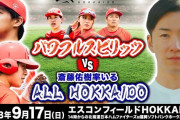 「ALL HOKKAIDO（斎藤佑樹監督）」「パワフルスピリッツ（工藤公康監督）」 がエスコンで対戦