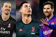 現役サッカー選手、通算ゴール数ランキング！3位イブラ、2位メッシ、1位は？　44歳元Jリーガーが6位に！