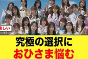 こ、これは！究極の選択におひさまガチで悩む【日向坂46】