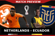 ◆W杯◆A組2節 オランダ×エクアドル オランダ開始早々先制も後半エクアドルが追いつきドロー、カタール敗退決定 #NEDECU