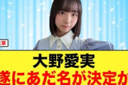 大野愛実のあだ名が〇〇に決定か【日向坂46】