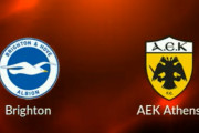 ◆UEL◆B組 ブライトン×AEKアテネ ブライトン2度PKで追いつくもカウンターからポンセに決められホームで黒星、三笘見せ場少なく86分に交代