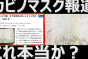 【悲報】アベノマスク、ガチでカビが生えていたことを厚生労働省が認める…