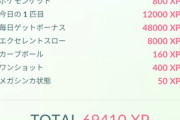 【ポケモンGO】経験値4倍界王拳！7日ボーナスしあたま今日の1日目エクセワンショット全部乗せ！