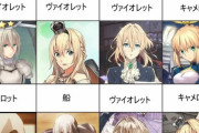 【FGO】ヴァイオレットちゃんとベディとアルトリアを混ぜてみた結果！　知らない人からすれば見分けつかんやろなｗ