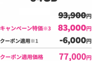 【乞食速報】楽天モバイルでiPhone12 64GBが77,000円