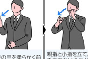 今日の国会で今井絵理子> 君が代には現在、統一された手話言語訳が存在せず、式典の通訳者によって手話表現が異なるため、当事者は歌いたくても歌えない状況だ。