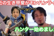ひろゆき「モンスターハンターってなんで剣で戦うんですかね(笑)」