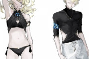 【FGO】水着のディオスクロイイラスト！！　ポルクスの水着姿、好きすぎる////////
