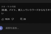 【悲報】YouTubeのコメント欄、『35歳フリーター』を馬鹿にしただけでブチギレてしまうｗｗｗｗ