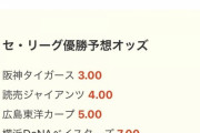 中日ドラゴンズ、海外ブックメーカーで6番人気になる