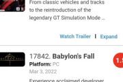 ユーザースコア1.5のGT7さん、評価タイトル17886本中17841位、レースゲーム1375本中1368位