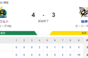 【試合結果】ヤクルト4×-3阪神　エラーでサヨナラ勝ち！並木2号！オスナ4号2ラン！