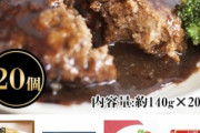 でびでび、ふるさと納税でハンバーグ40個ゲット