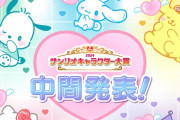 サンリオキャラクター大賞、シナモンが初日速報1位のポチャッコを中間発表で追い抜く