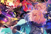 【FGO】沖田さん＆ノッブイラスト！！　青と赤の対照的な配色が素敵です