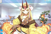 【FGO】食事中の茨木童子がワイルド！舌ペロが可愛い…！【FateGO】