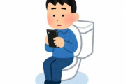 【マジ迷惑】トイレ個室でおよそ4人に1人がスマホをいじって長居している事が判明…