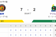【試合結果】ヤクルト2-7阪神　石川雅規3回4失点、オスナタイムリーも連敗