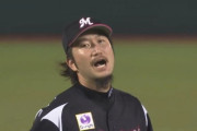 GIF画像　ロッテ石川、アウト全てを三振にとる好リリーフで歓喜の雄叫び！復活の片鱗を見せる