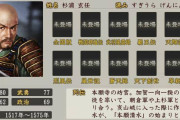 ワイ「信長の野望で地元武将の能力調べたろ！強いとええなあ?」