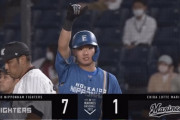【vs.ロッテ】日ハム、7回に松本剛と郡のタイムリーで2点追加！リードを6点に広げる！