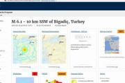【USGS】トルコ西部で「M6.1」の地震が発生