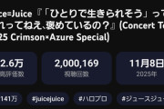 【速報】Juice=Juice『「ひとりで生きられそう」って それってねえ、褒めているの？』2025年春の日本武道館ライブ映像、200万再生突破！