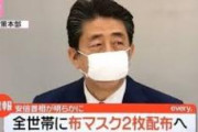 【アベノマスク】安倍ちゃん「全世帯に布マスクを2枚ずつ配布する」←これ・・・・