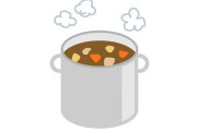 カレーを作るときに寒天を入れると汚れがするんと剥がれて洗いやすくなるらしい