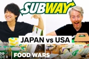 海外視聴者「違いがすごい！」「日本のメニュー面白そう！」日本とアメリカの「サブウェイ」を比較した動画に注目