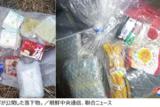 北朝鮮、落下した韓国チョコパイなどの写真公開…金与正氏「野良犬も口にしない不潔な汚物」
