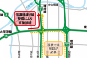【信濃橋渡り線】伊丹空港方面5分短縮、接続道路が20年1月開通 169億円をかけて建設中